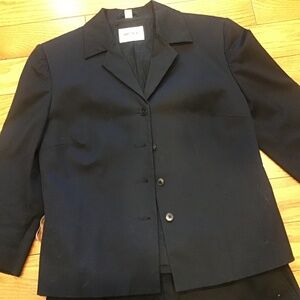 Women 2 pc black suit